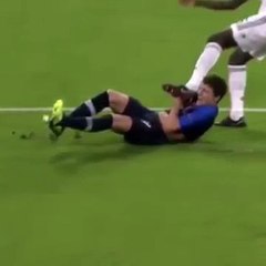 Allemagne-France RÜDIGER Piétine le cou de Pavard