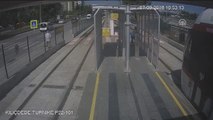 Samsun'da Tramvay Kazası: 1 Yaralı