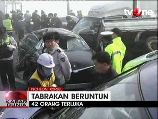 100 Mobil Terlibat Tabrakan Beruntun di Incheon