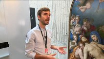 Accrochage de l'oeuvre de Bronzino au musée des Beaux-arts de Besançon