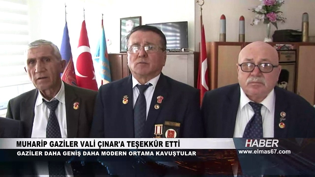 Muharip Gaziler, Vali Çınar'a teşekkür etti