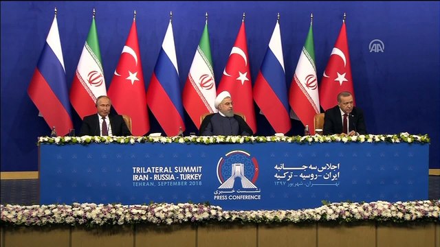 Erdoğan: 'Silahların bırakılmasını sağlamaya yönelik buradan çıkan mesaj, artık terör gruplarına da çok kararlı bir duruşun ifadesidir' - TAHRAN