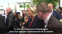 Le Pen s'exprime à la foire de Châlons-en-Champagne