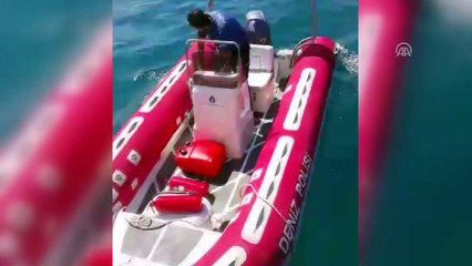 Muğla'da alev alan gulet battı