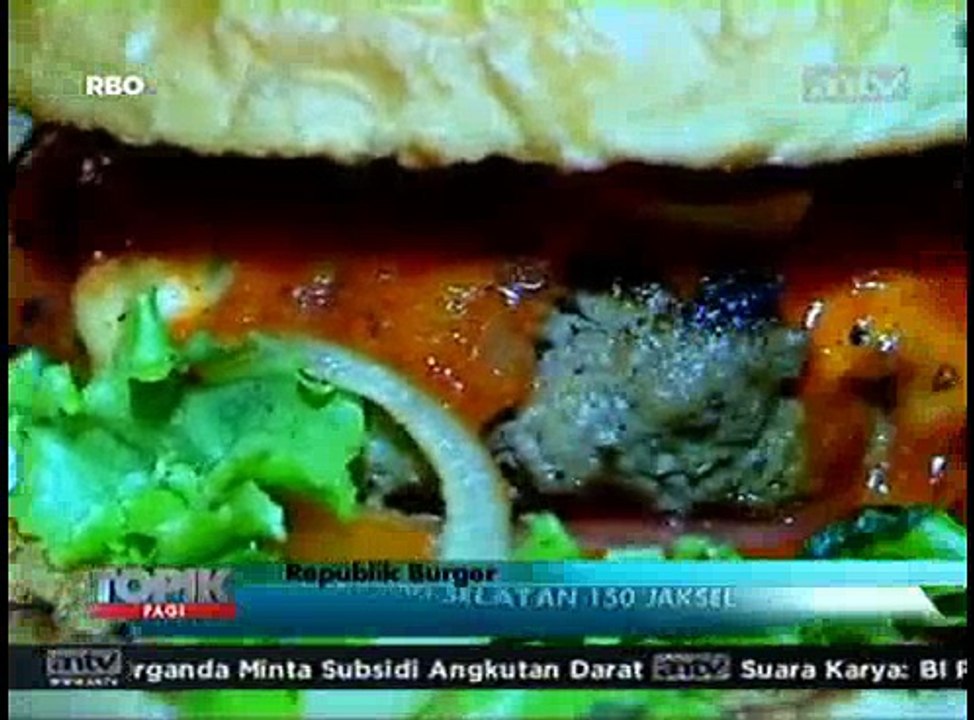Burger Monster dengan Daging Tebal dan Gurih