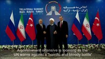 Iran, Russia, Turkey struggle to agree future of Syria's Idlib