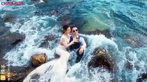 In China, engagement and wedding photos are serious business. Trying to get the best shots are a must for most couples. Fengjia Photo Studio on China's island p