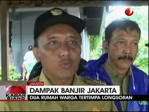 Tebing 15 Meter Longsor, Dua Rumah Warga Rusak