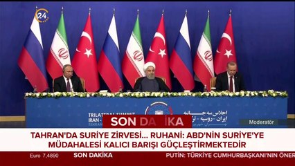 Tahran'da Suriye zirvesi gerçekleştirildi