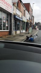 Stumbling Man Falls, Can't Get Up