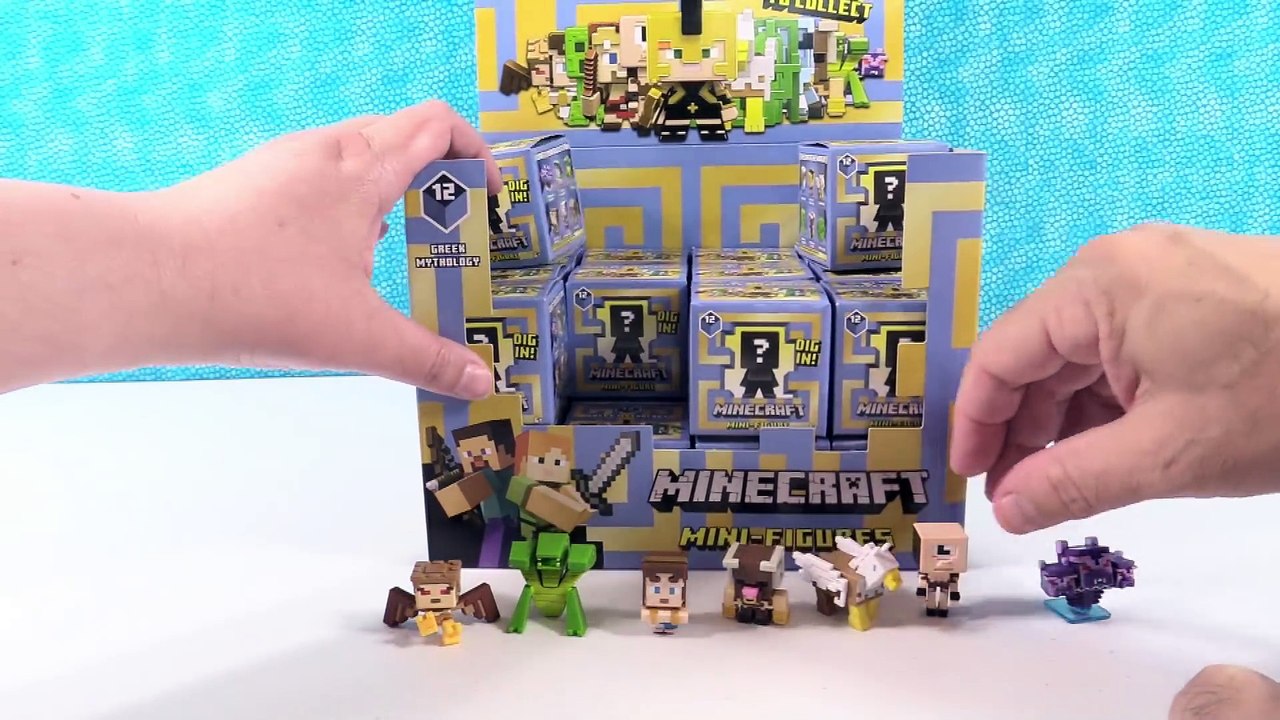 Minecraft Greek Mythology Series 12 Figures Blind Box Toy Review _ PSToyReviews Video Dailymotion