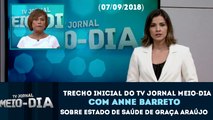 Trecho inicial do TV Jornal Meio-Dia (Sem Graça Araújo) (07/09/2018) | TV Jornal SBT Recife