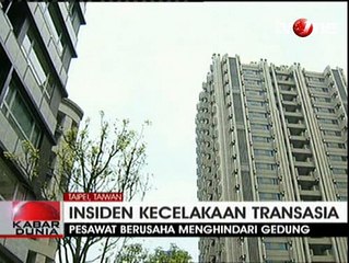 Pesawat TransAsia Ternyata Hindari Gedung Sebelum Jatuh
