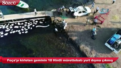 Foça’yı kirleten o gemi bulundu
