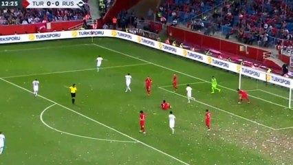 Denis Cheryshev Goal - Turkey vs Russia 0-1 07/09/2018