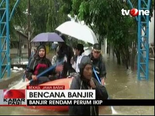 Komplek Dosen IKIP Bekasi Terendam Banjir