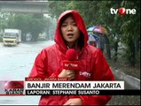 Banjir Jakarta, Jalan Depan Universitas Tarumanegara Lumpuh Total