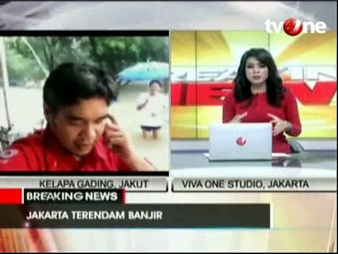 Banjir di Kelapa Gading Mencapai 50 Sentimeter