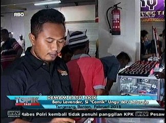 Batu Lavender, Si 'Cantik' Ungu dari Baturaja