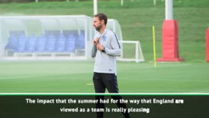 Descargar video: Southgate revelling in positive atmosphere around England