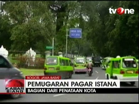 Pemugaran Pagar Istana Bogor Dikaitkan Kepindahan Presiden ke Bogor