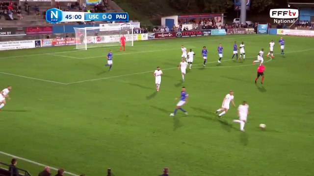 Ouverture du score du PAU FC !!! Sur contre attaque très bien jouée GUILAVOGUI récupère la balle dans la surface et frappe, 1-0 pour PAU.