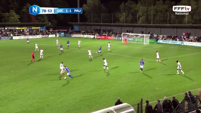 Belle action mais la frappe de LAURENT manque le cadre.