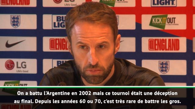 Angleterre - Southgate : ''Un historique contre les grosses équipes qui confine au néant''