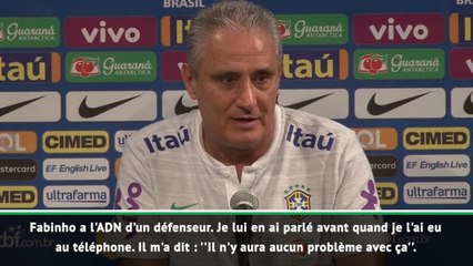 Brésil - Tite : ''Fabinho a l'ADN d'un défenseur''