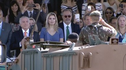 Temer fue abucheado al encabezar su último Desfile de la Independencia