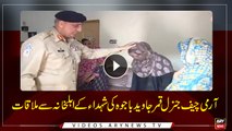 COAS Bajwa visits families of martyred; ISPR