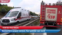 Bariyerlere ok gibi saplandı: 1 ölü