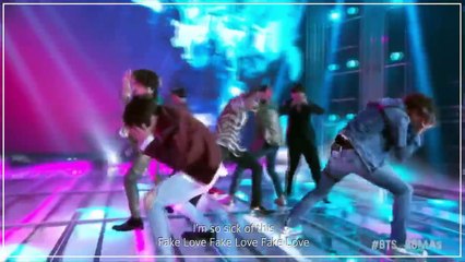 【日本語字幕】BBMAs 観客席が映るシーンなしの「FAKE LOVE」❤︎【防弾少年団 BTS】
