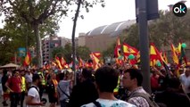 MÁS DE 50.000 PERSONAS SE MANIFIESTAN EN BARCELONA PARA EXIGIR ELECCIONES A SÁNCHEZ