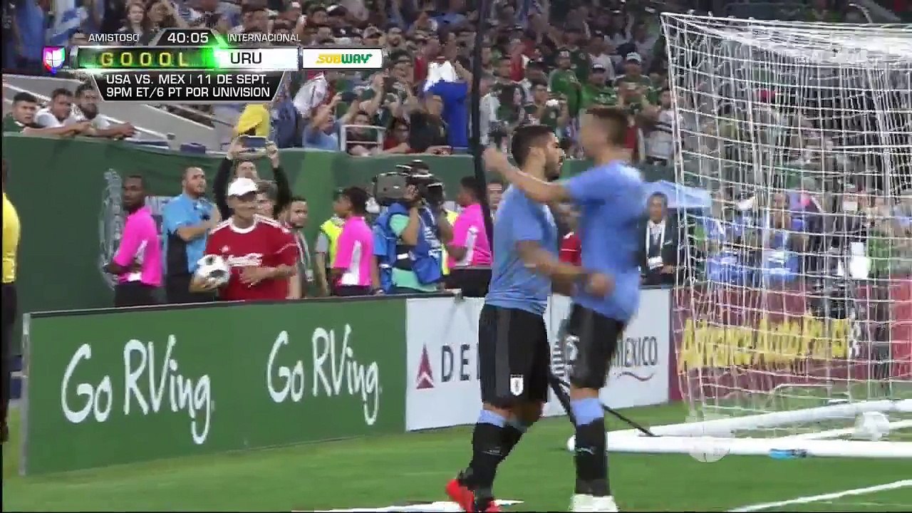 Mexico vs Uruguay 1-3 - Luis Suárez Goal  08/09/2018
