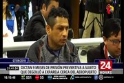 Dictan 9 meses de prisión preventiva contra sujeto que degolló a su expareja en el Callao