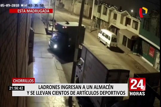 Chorrillos: delincuentes roban artículos deportivos valorizados en más de 200 mil soles