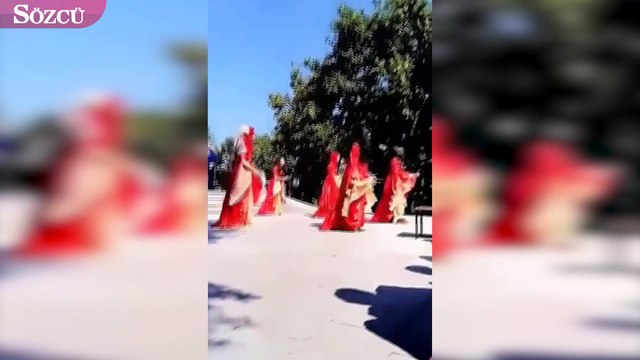 Şehitlikte skandal görüntüler: 'Erik Dalı' çalıp göbek attılar