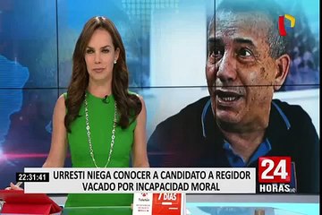 Daniel Urresti negó conocer a candidato a regidor vacado por incapacidad moral