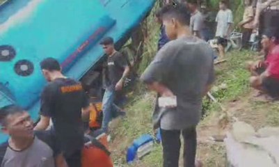 8 Orang Diduga Tewas dalam Kecelakaan Bus di Sukabumi