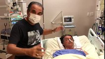 Orando por Bolsonaro no hospital