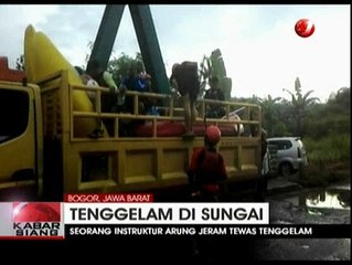 Instruktur Arung Jeram Tewas Tenggelam di Sungai Cianten