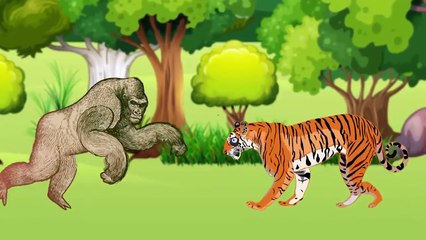 King Kong Cartoon for Children 2017   Kong  Skull Island (2017)   Funny Animals Cartoon For Children