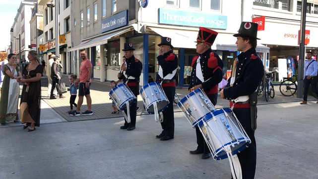 Animations napoléonniennes dans les rues de La Roche-sur-Yon