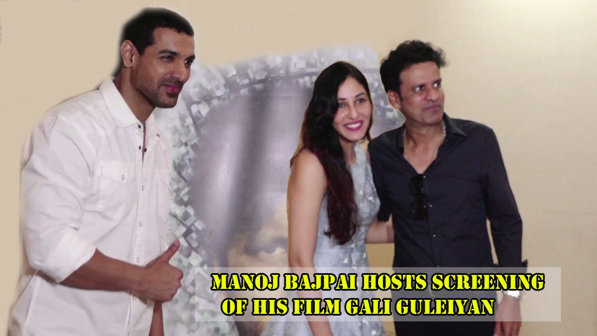 Manoj Bajpai Hosts Screening Of His Film Gali Guleiyan Video