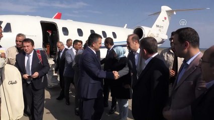 Bakanlar Turhan ve Pakdemirli, Yusufeli Barajı'nı havadan inceledi - ARTVİN