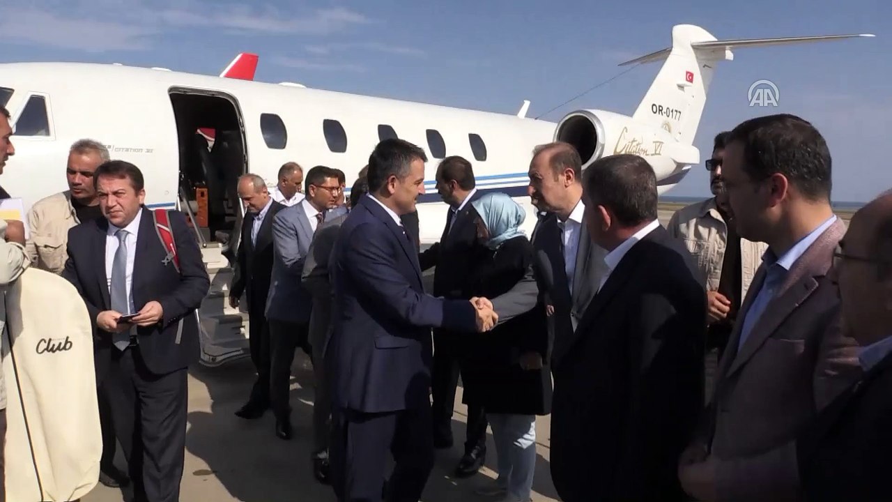 Bakanlar Turhan ve Pakdemirli, Yusufeli Barajı'nı havadan inceledi - ARTVİN