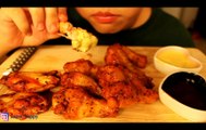 ASMR Spicy Buffalo WINGS Mukbang Eating Sounds l Lacol-ASMR