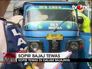Kaget Ada Razia, Sopir Bajaj Tewas di Tempat