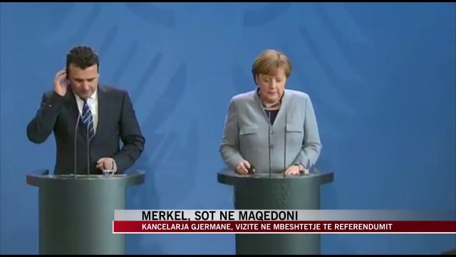 Merkel sot vizitë në Shkup - News, lajme - Vizion Plus